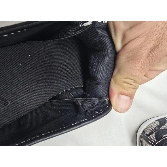 Coach Slip On Sneakers Womens 7.5 Monogram Logo Poppy Canvas Y2K Designer - Picture 7 of 9